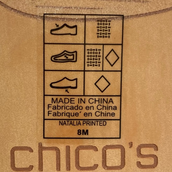 Chico's Blue Floral Thong Sandals Classic Navy/White Natalia Printed 8 NWOB - Picture 13 of 14